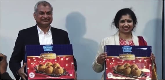 Mother dairy launches Mathura Peda and Laddoo on Uttarayan day