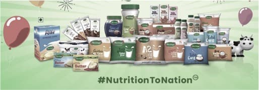 Heritage foods shows an upward trend in Gross margins and EBIDTA