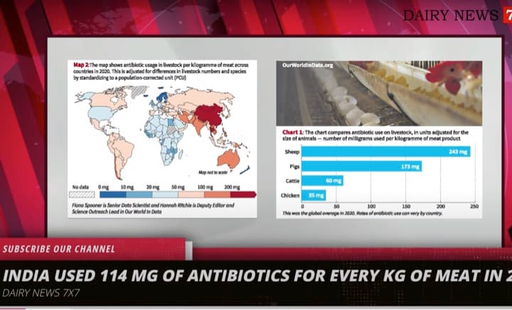 India ranked 30th out of 190 countries in antibiotic usage in meat