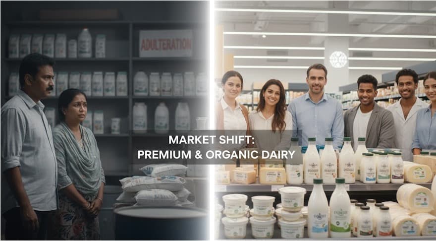 Adulteration Woes Boost India’s Premium & Organic Dairy Shift