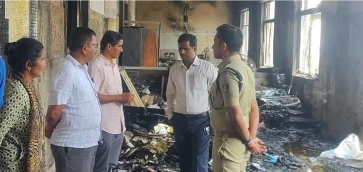 Fire breaks out at Manmul dairy at Gejjalagere