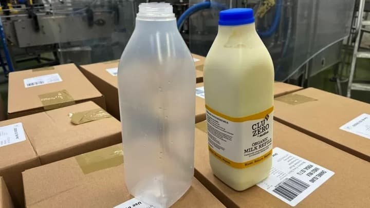 Wiltshire dairy launches UK’s first plastic refillable milk bottle