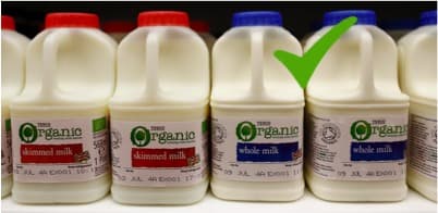 Two servings a day of whole-fat dairy, makes a healthy diet