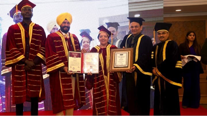 Honorary Doctorate to RCDF Administrators & MD Sushma Arora