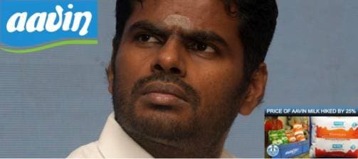 Aavin milk price hike aimed at promoting private players: Annamalai