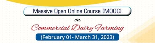 Online Open Course on dairy farming by NDRI Karnal for all