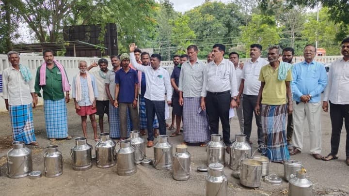 Voted for Congress in Loksabha -Dairy Farmer's milk in Hassan rejected
