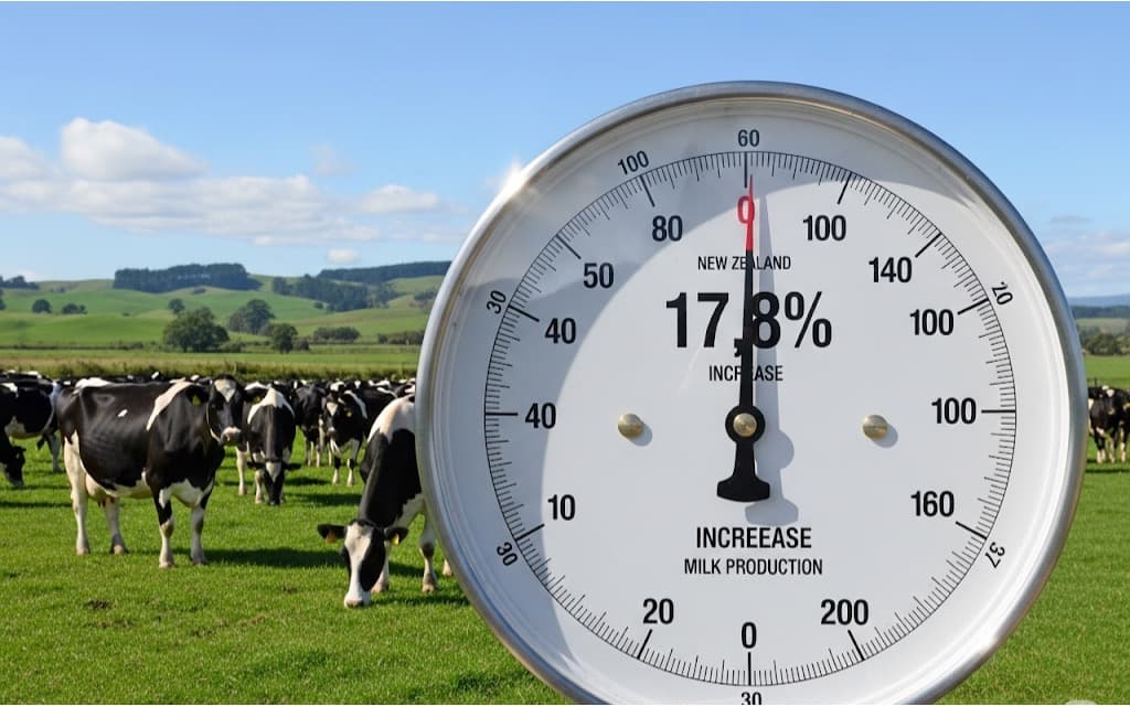 NZ Milk Output Jumps 17.8% at Start of 2025/26 Season