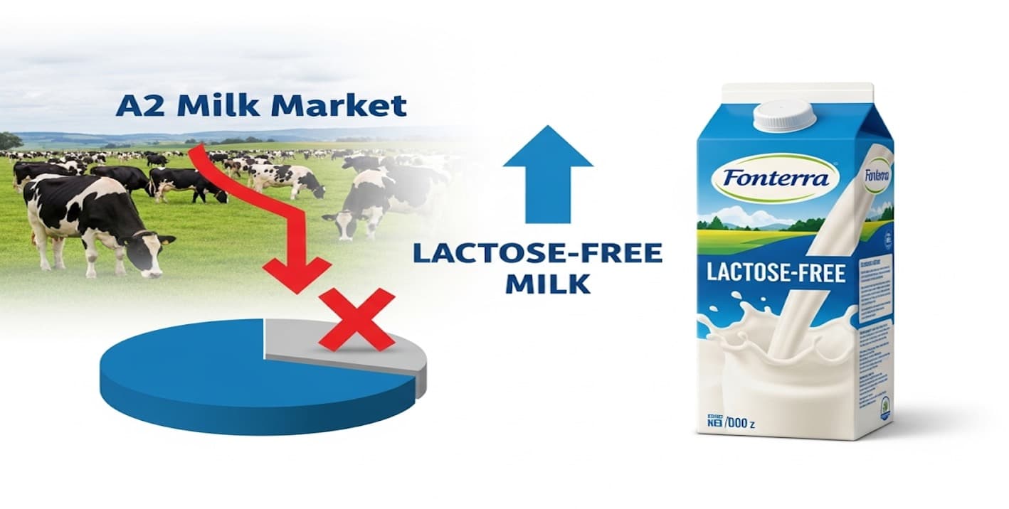 Fonterra Ditches A2, Goes All In on Lactose-Free