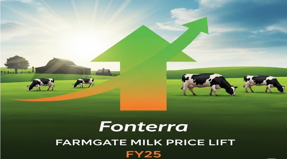 Fonterra lifts FY25 forecast Farmgate Milk Price