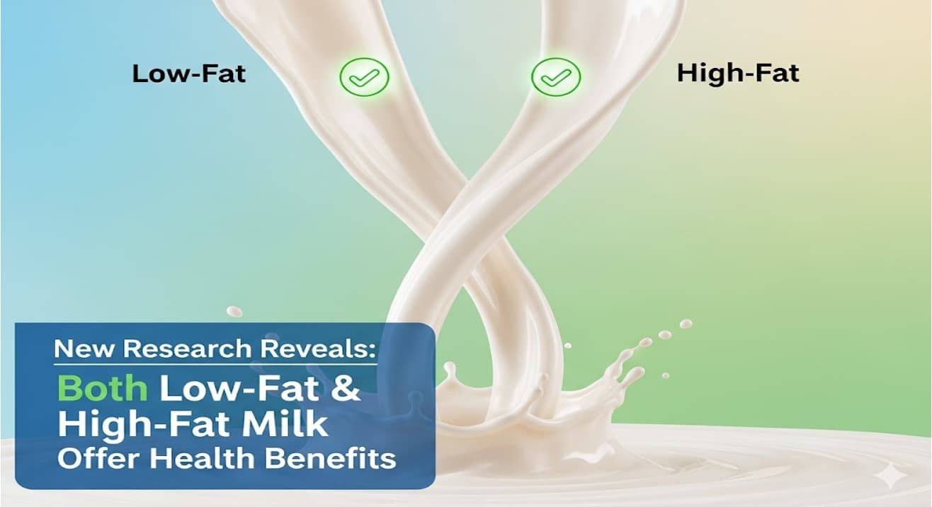 Rethinking Dairy: Full-Fat and Low-Fat Milk May Be Healthier