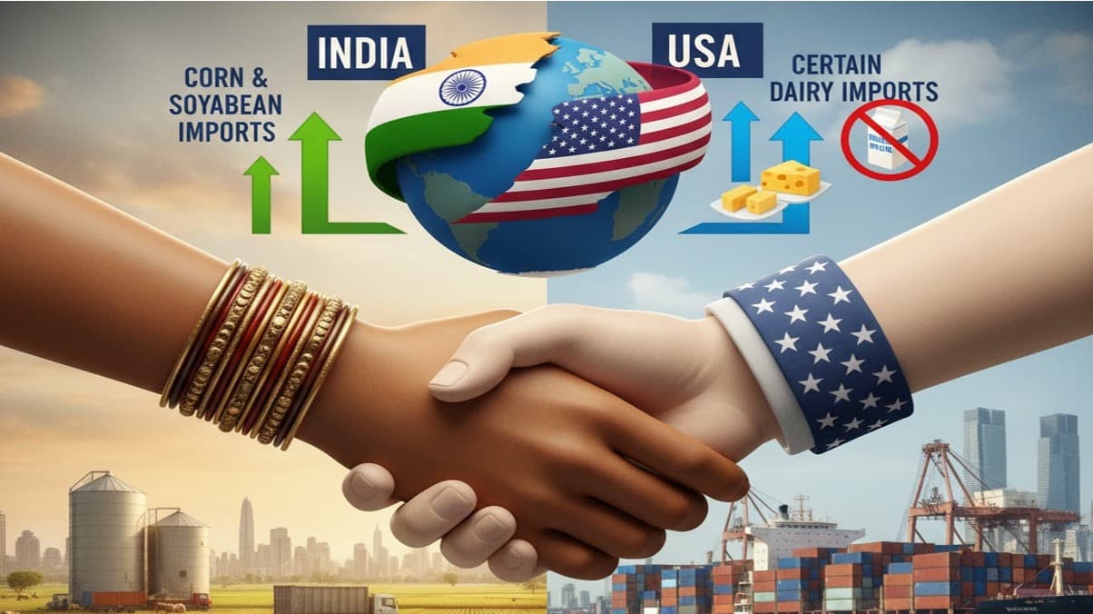 Tariff Deal Nears: India to Open Dairy, Corn Imports