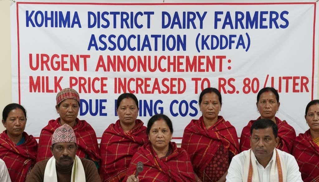 Nagaland: KDDFA hikes milk price to Rs 80 per litre