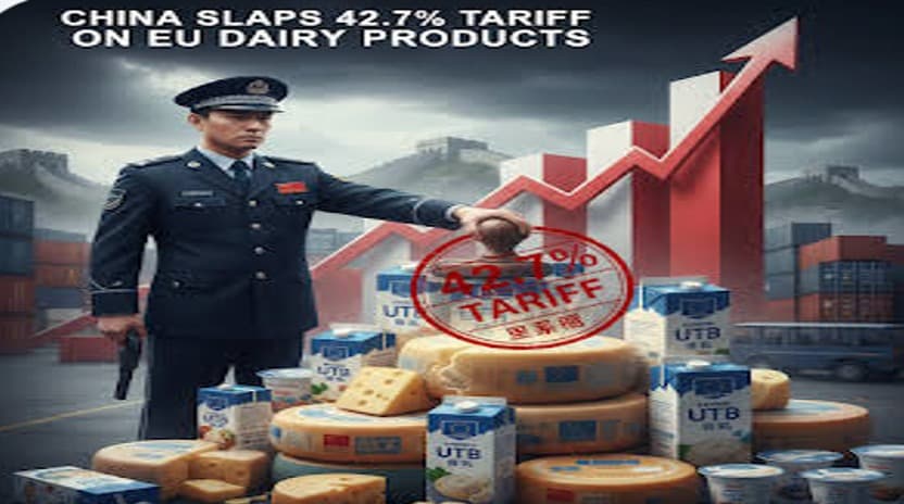 China hits EU dairy industry with tariffs of up to 42.7%