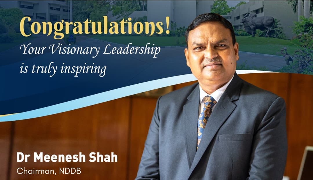 Meenesh Shah gets extension as Chairman NDDB