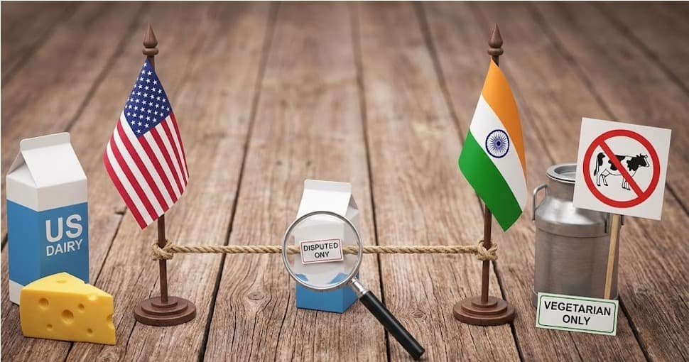 India–US Trade Deal Tussle: Dairy’s “Non-Veg Milk” Sticking Point