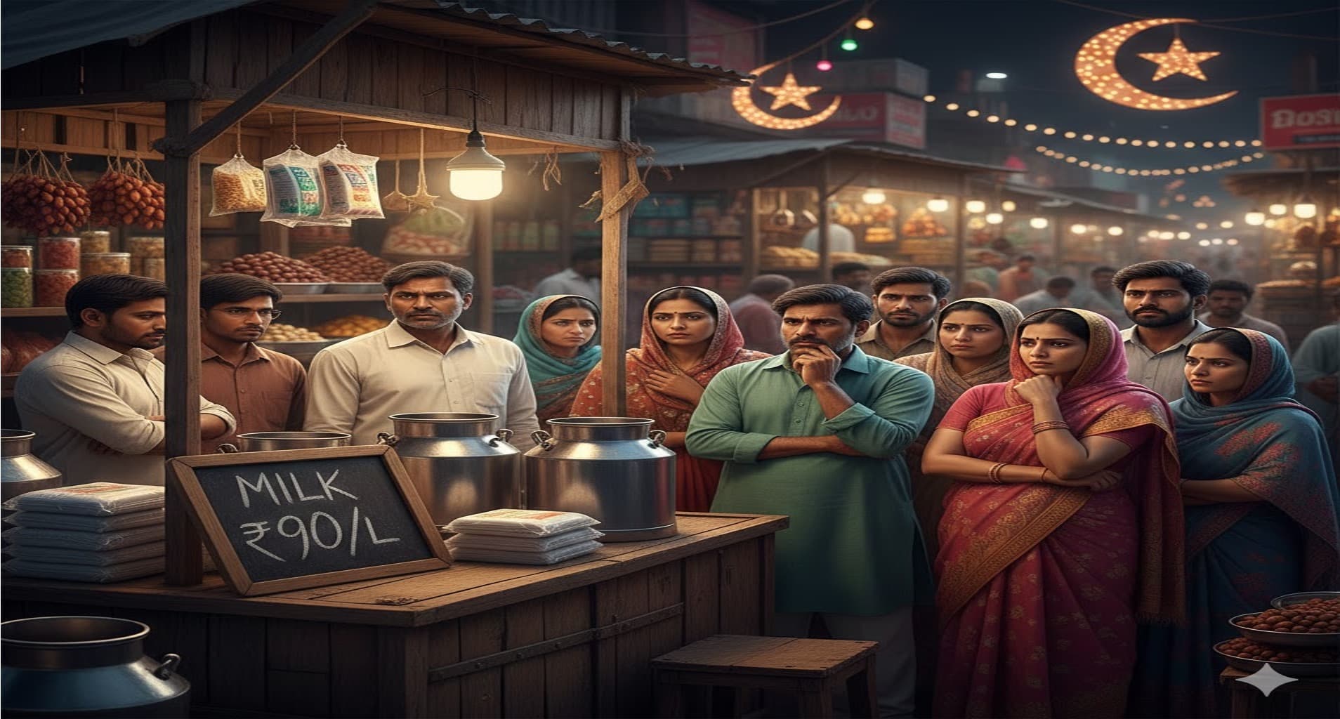 Milk Prices Jump to ₹90/L Ahead of Ramzan, Straining Budgets