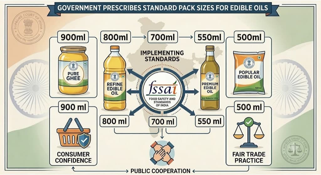 Government Prescribes Standard Pack Sizes for Edible Oils